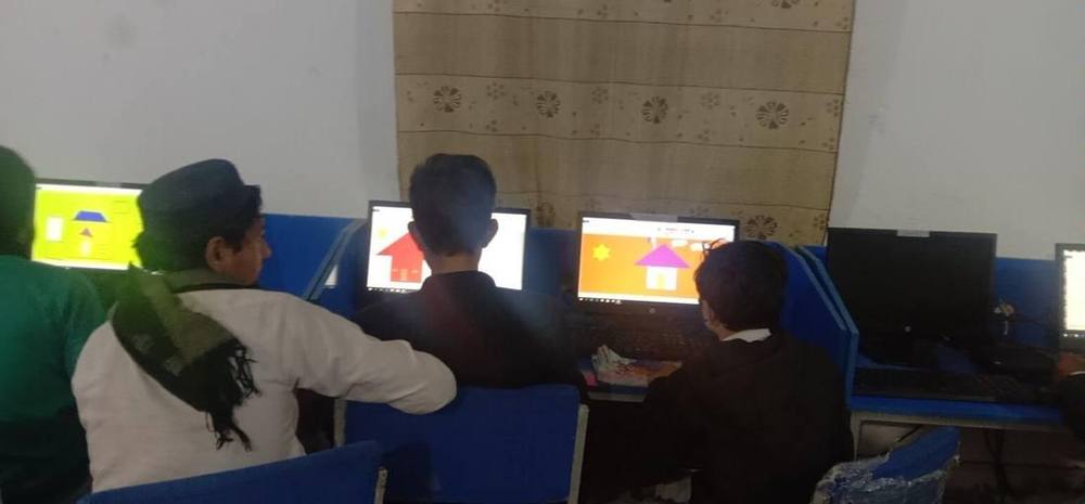 Creativity with shapes — IT Lab, GHS Jijal